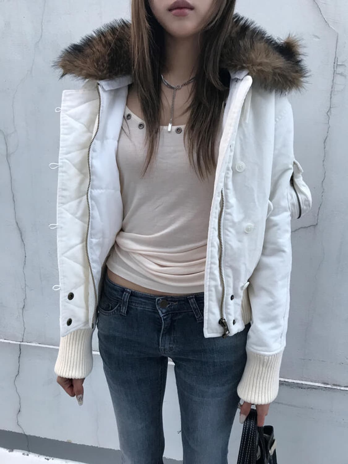 쿄이 나나 벨벳 빈티지 점퍼 상품이미지2