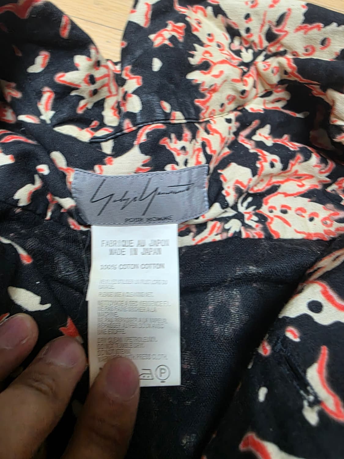 요지 야마모토 반팔셔츠 3사이즈 상품이미지2