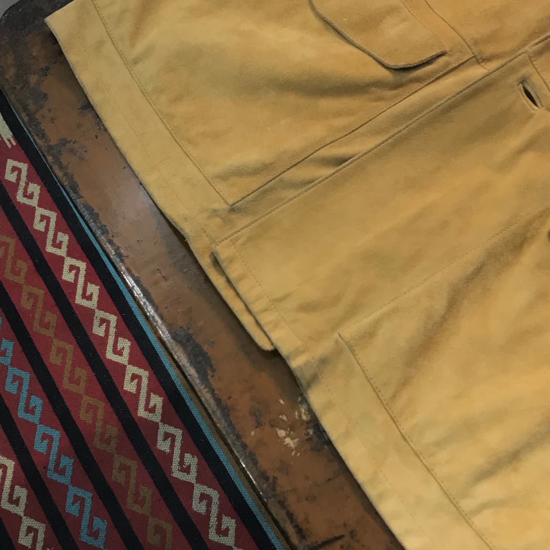 Italy Longhi 베이지 스웨이드 3버튼 자켓 남성 105 사이즈  상품이미지8