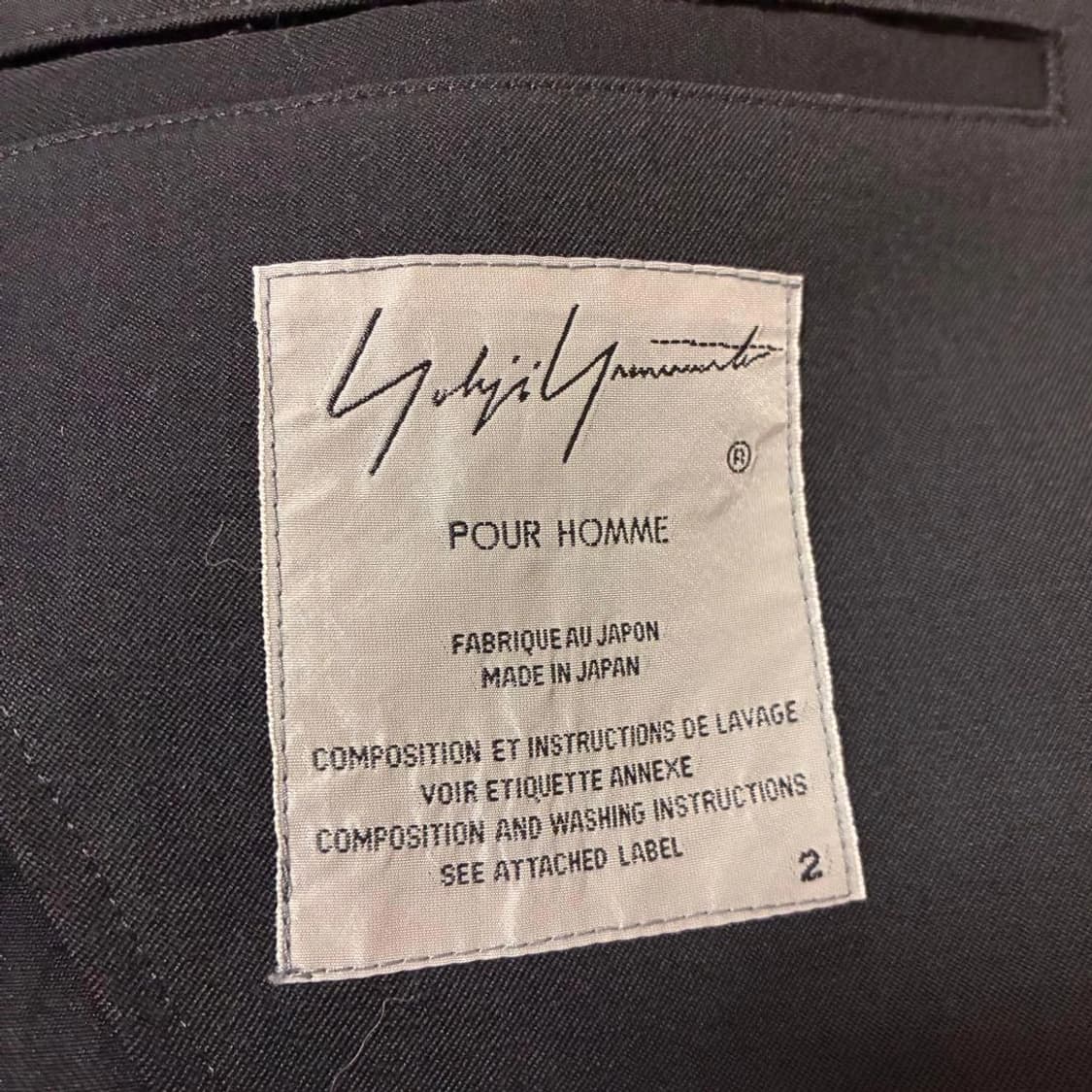 19ss 요지 야마모토 플라켓 개버딘 재킷 상품이미지4