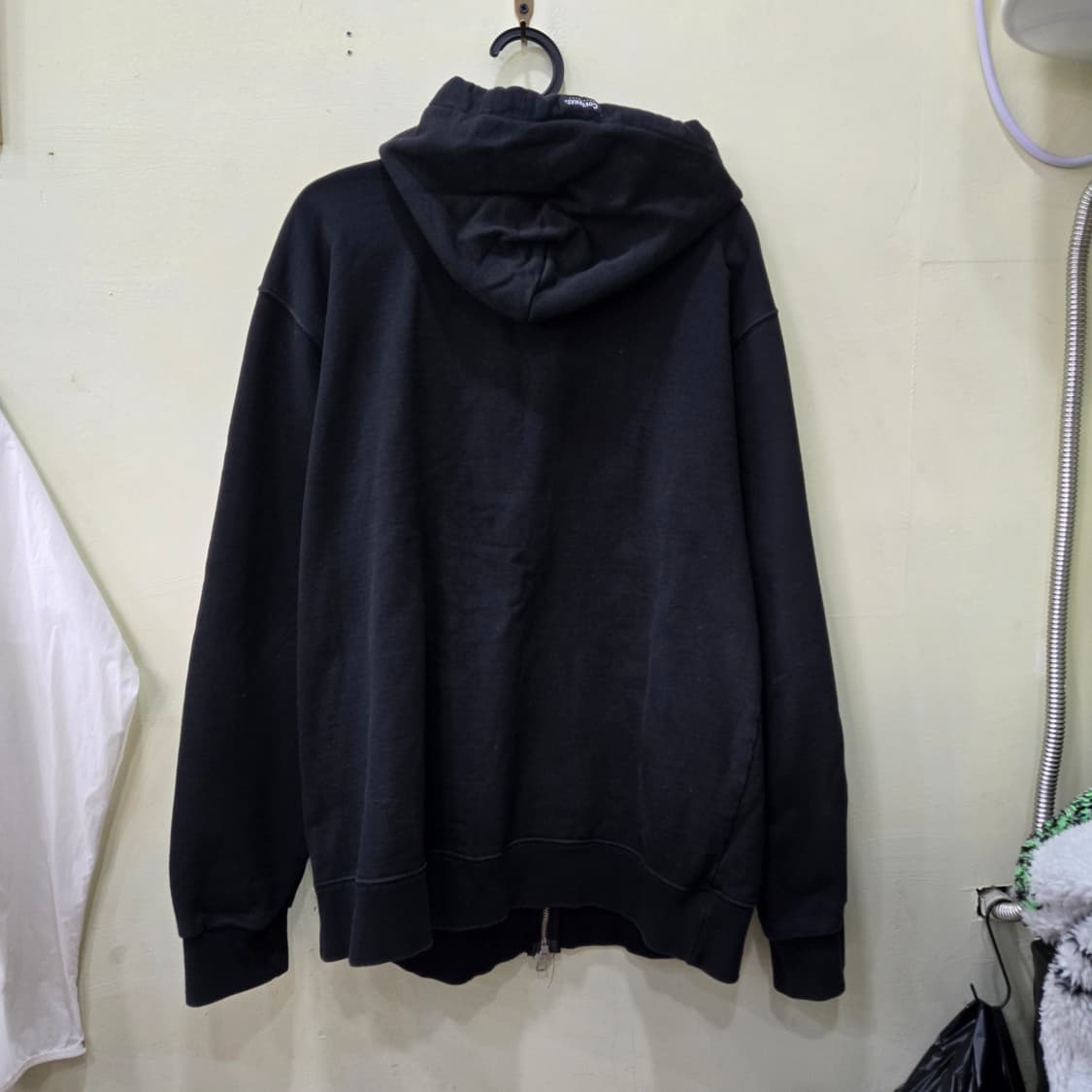 [XL/105] 커버낫 아치 로고 후드 집업 (블랙) 상품이미지3