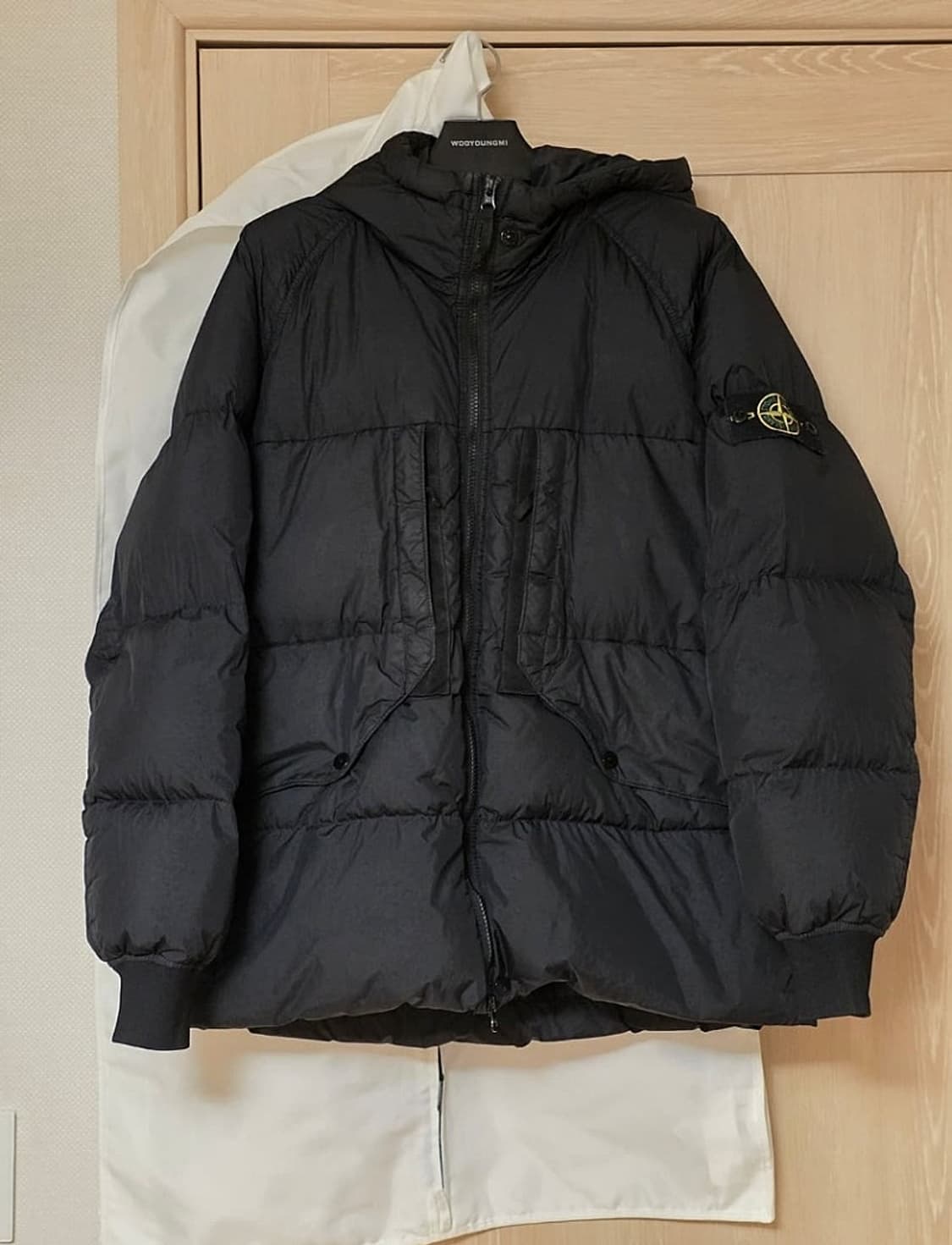 스톤아일랜드 크링클랩스 후드패딩 L 상품이미지1