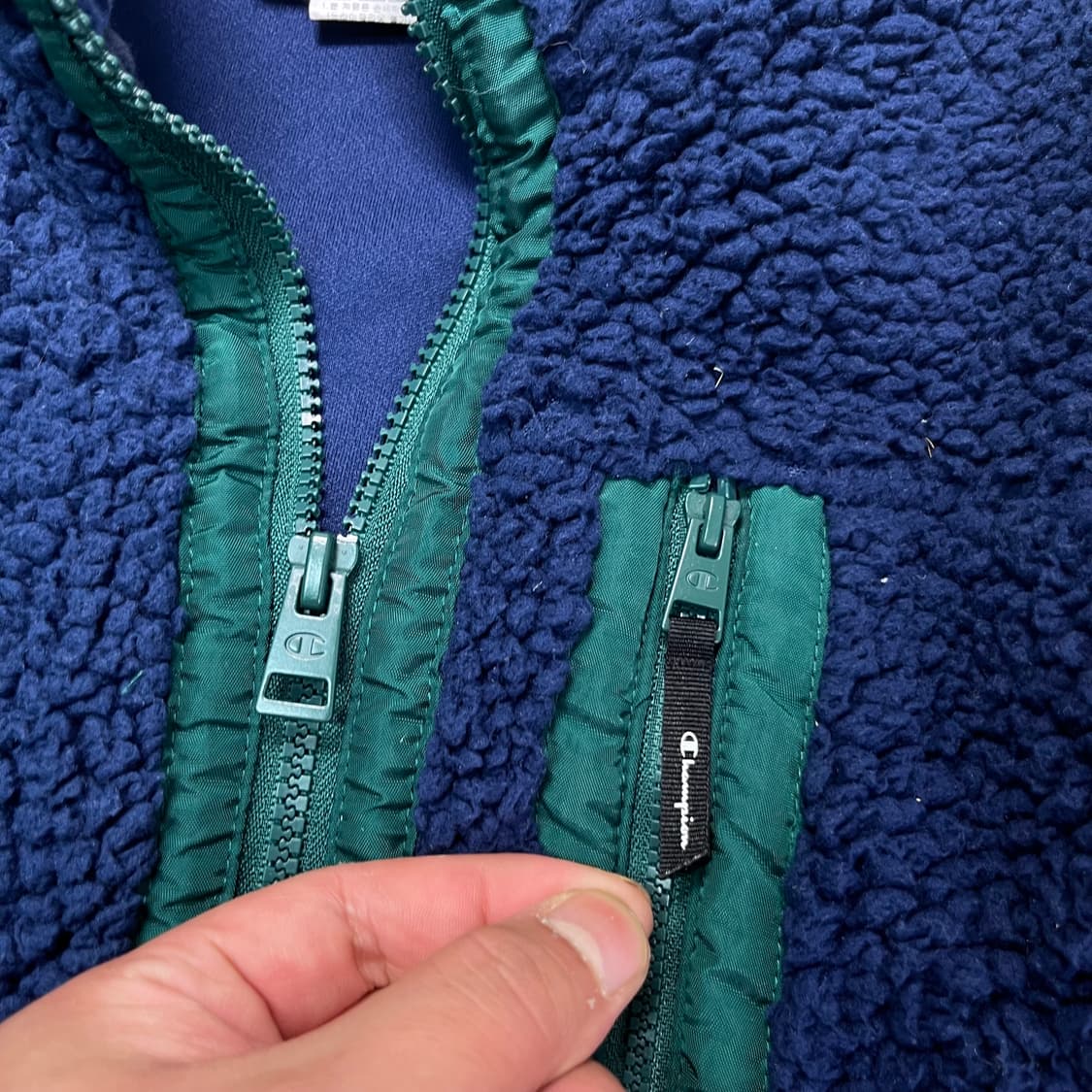 100 챔피온 양털 플리스 조끼 자켓 상품이미지3