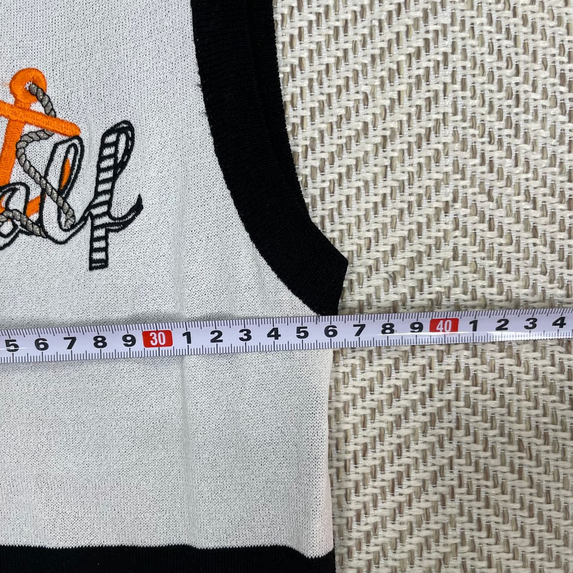 Lynx 골프 니트 조끼 S(90) 블랙 화이트 상품이미지6