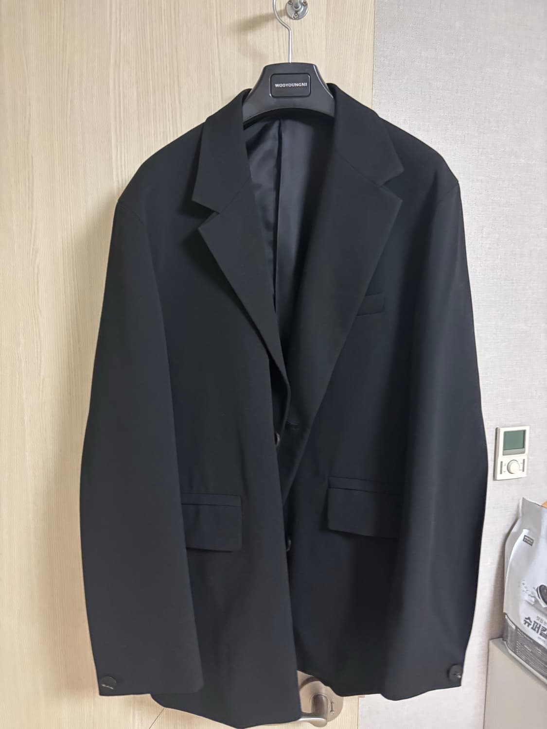 [48] 우영미 더블 브레스트 자켓 검정 상품이미지2