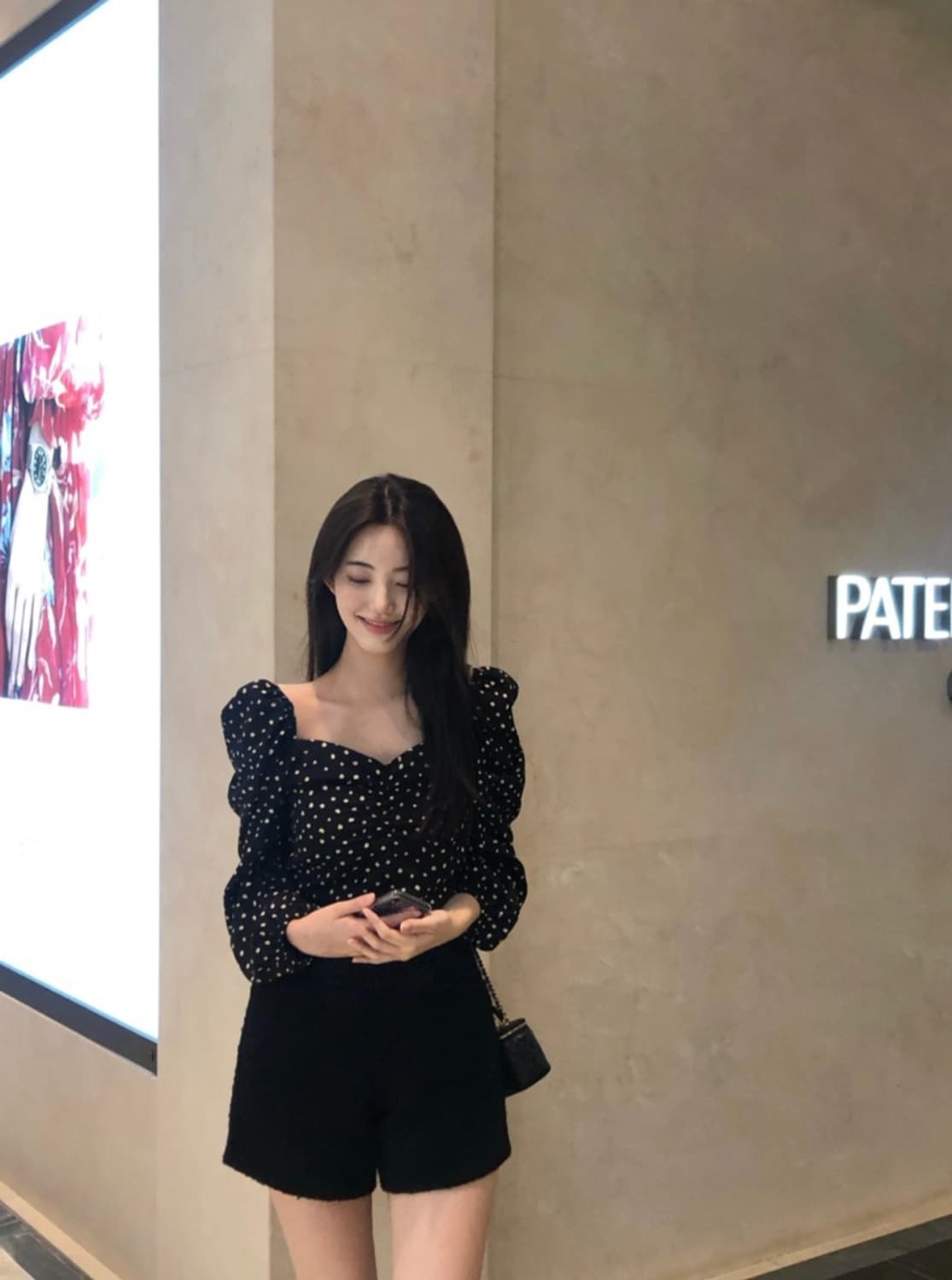 제니오 러블리 도트 블라우스 상품이미지2