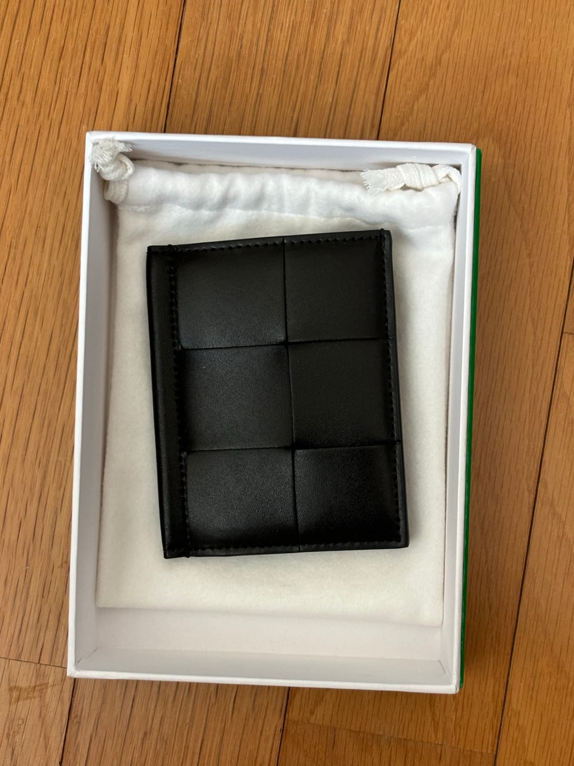 Bottega Veneta 카세트 슬림 플랩 카드 케이스 블랙 상품이미지6