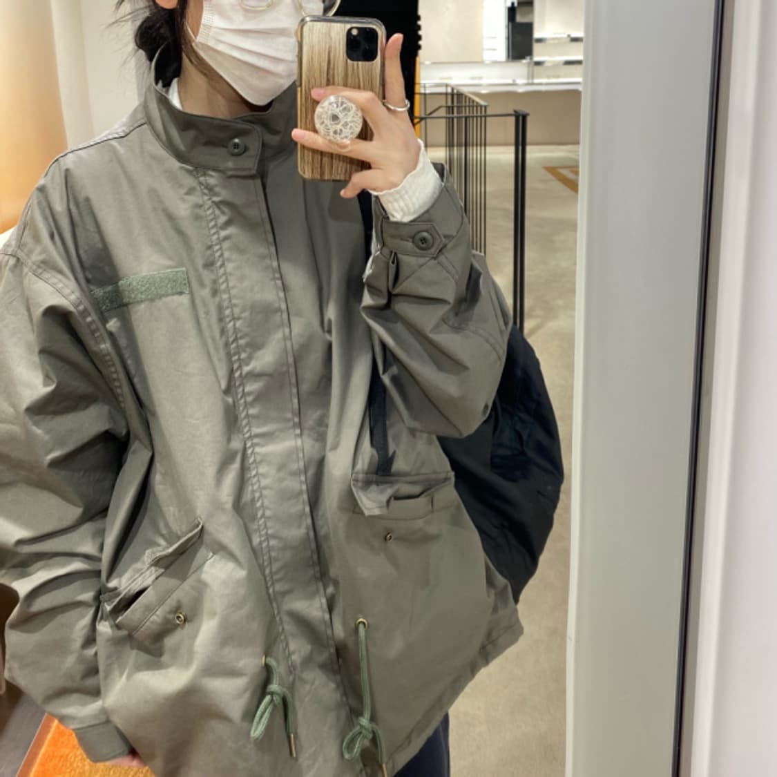 카키하프야상자켓 상품이미지5