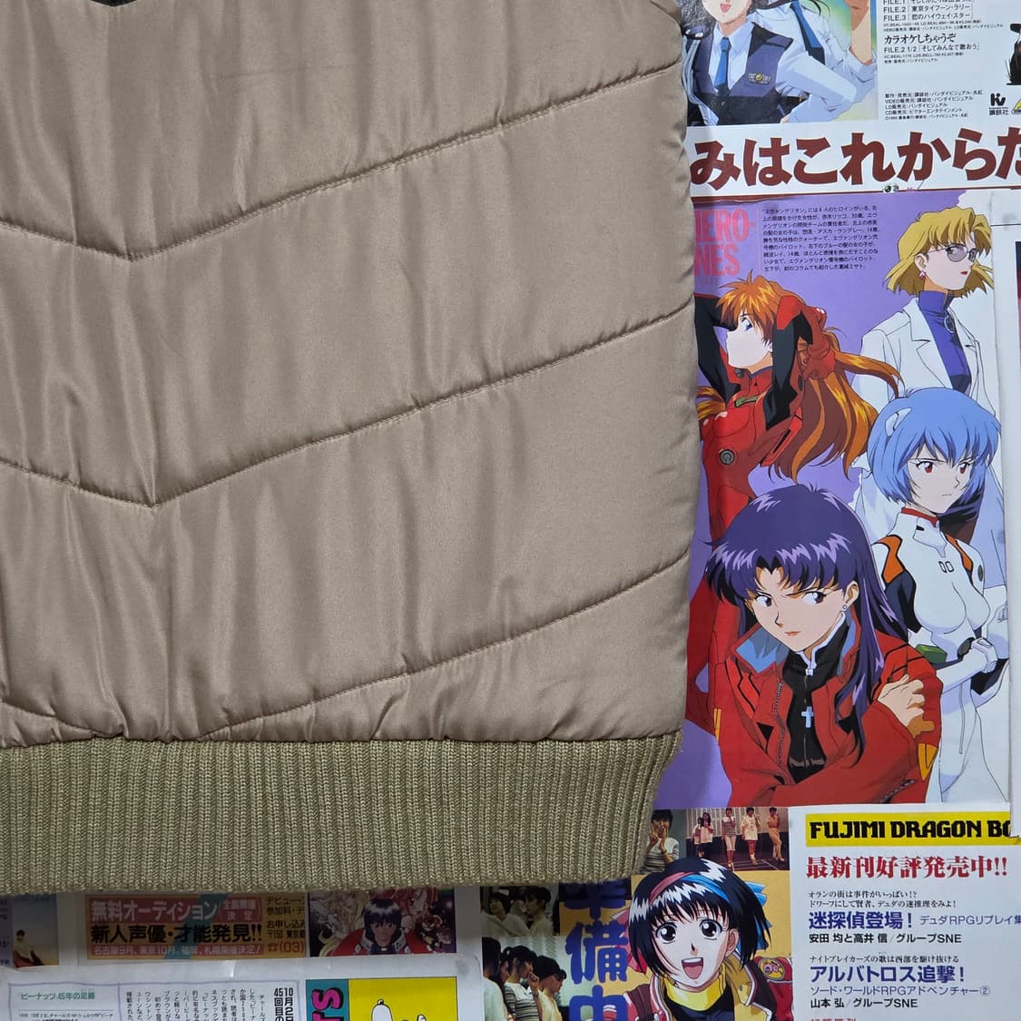 JPN 브라운 배색 패딩 베스트 상품이미지7