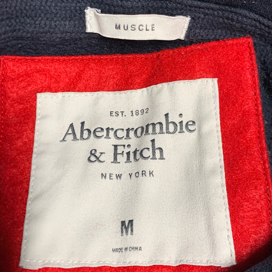 아베크롬비 A&F1892 빅로고 후드티셔츠 M 상품이미지2