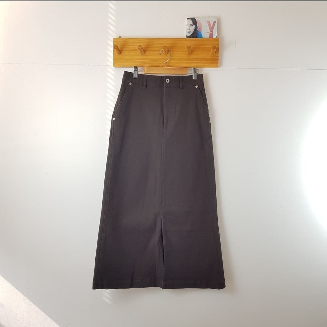 포크앤스푼 프런트 슬릿 스커트 상품이미지3