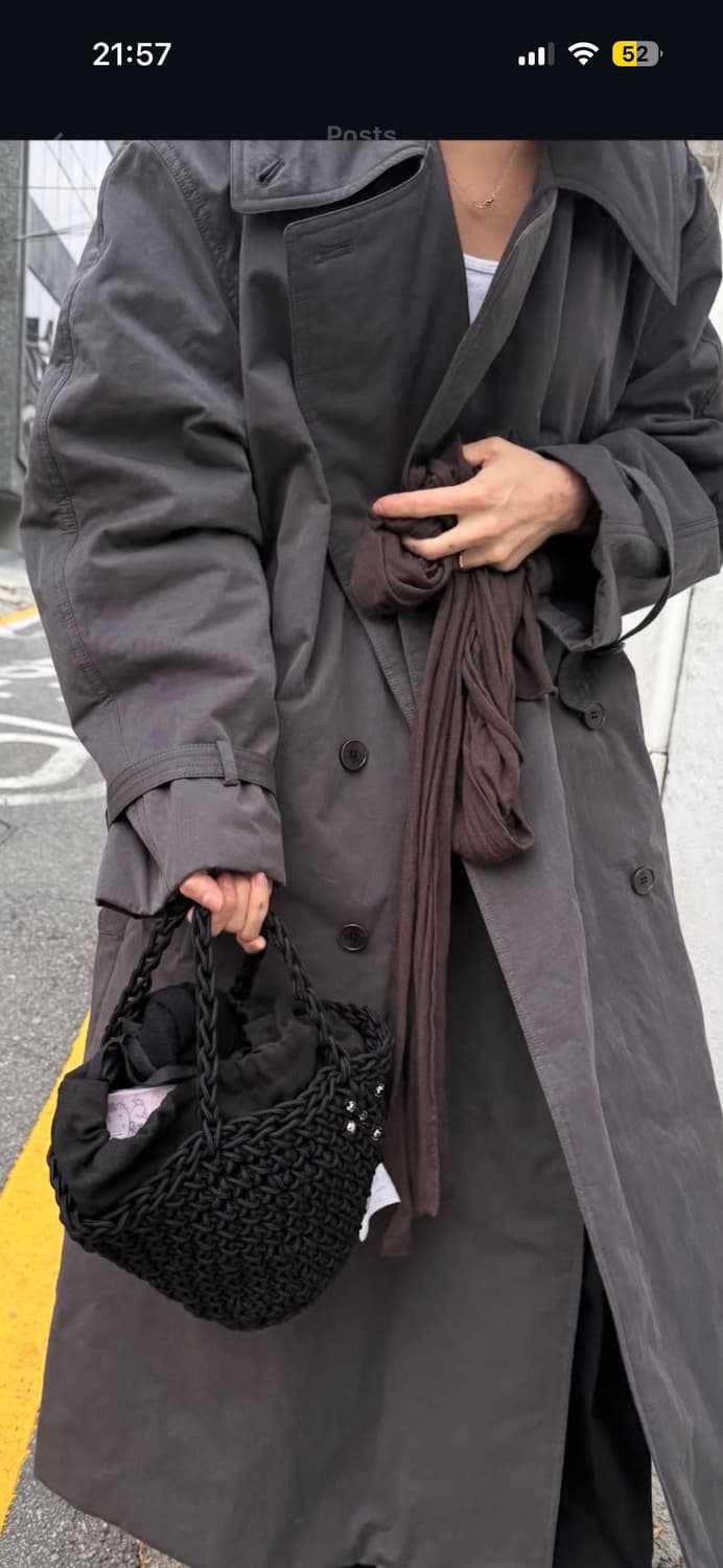 LFM 더블 트렌치 코트 / 카키 OS 상품이미지1