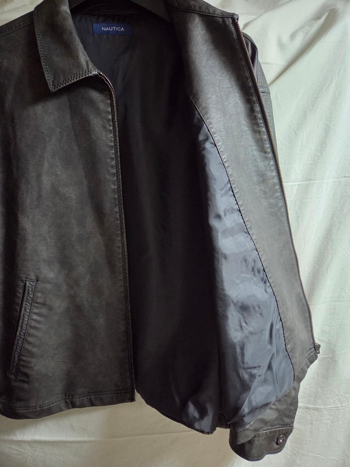 노티카 페이드 레더 블루종 자켓 JP라인 L(100~105) 상품이미지4