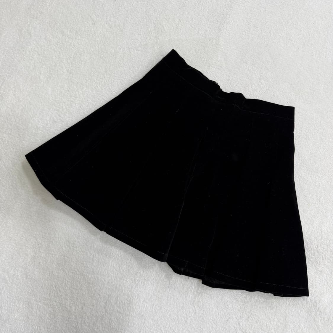 실측확인 빈티지 벨벳 미니 스커트 0325T 상품이미지1