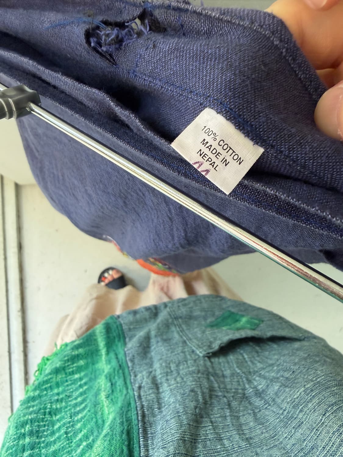 일본빈티지 모리 히피 자수 랩스커트  상품이미지6