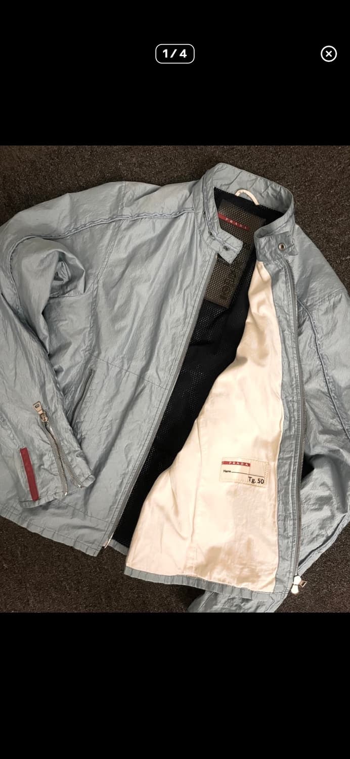 프라다스포츠 메탈 바이커자켓 상품이미지1