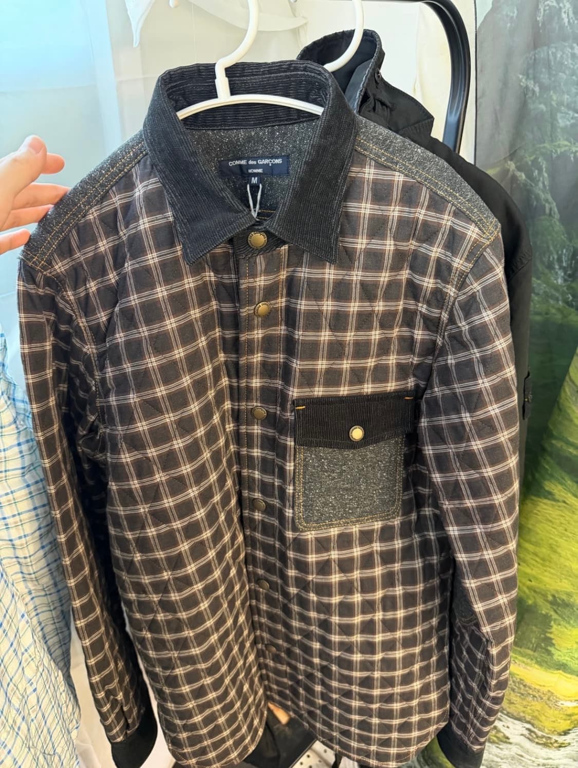 꼼데가르송 옴므 퀼팅 셔츠 상품이미지1