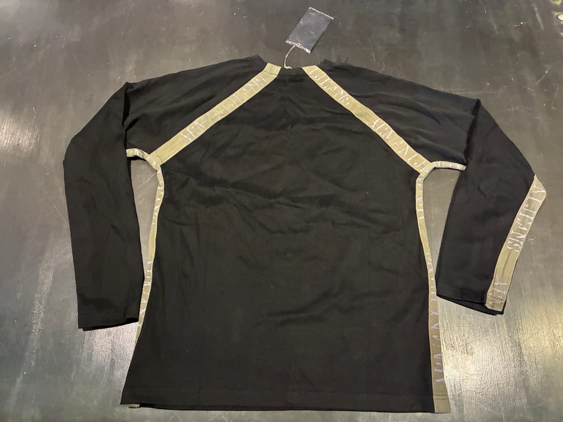 M) 아르마니 래글런 롱슬리브 블랙 상품이미지5