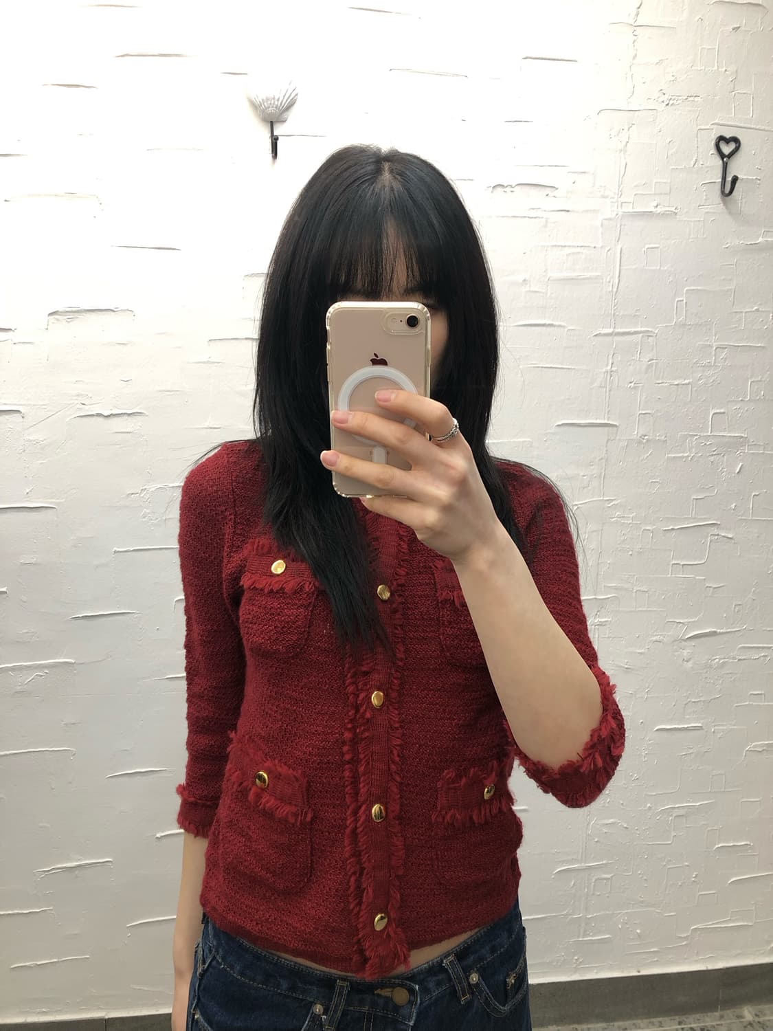Scarlet tweed cardigan 상품이미지3