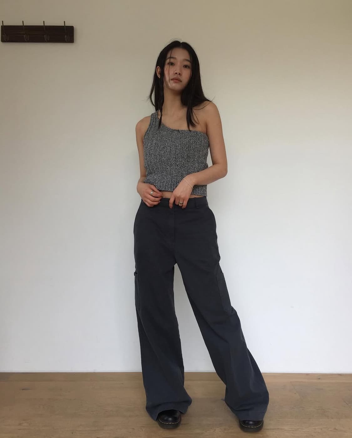 one shoulder knit 상품이미지2