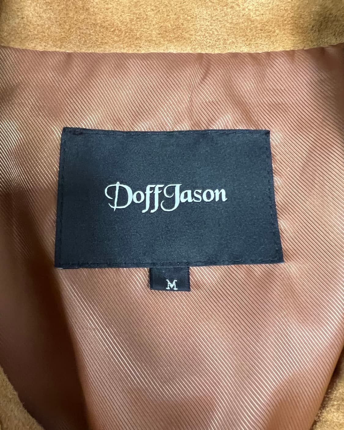 도프제이슨 스웨이드 카멜 자켓 상품이미지2