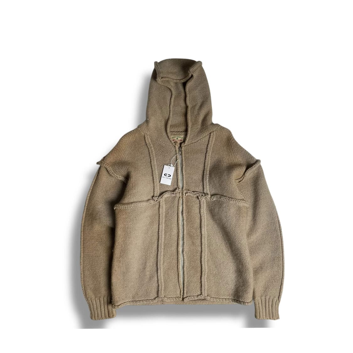 Raf khaki 울100 블럭 집업 후드 상품이미지1