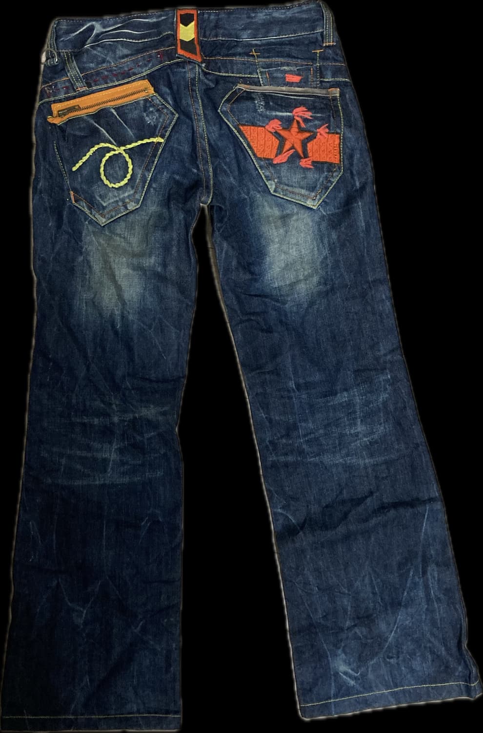 Studio R.P 로우라이즈 패치 데님팬츠 32 상품이미지4