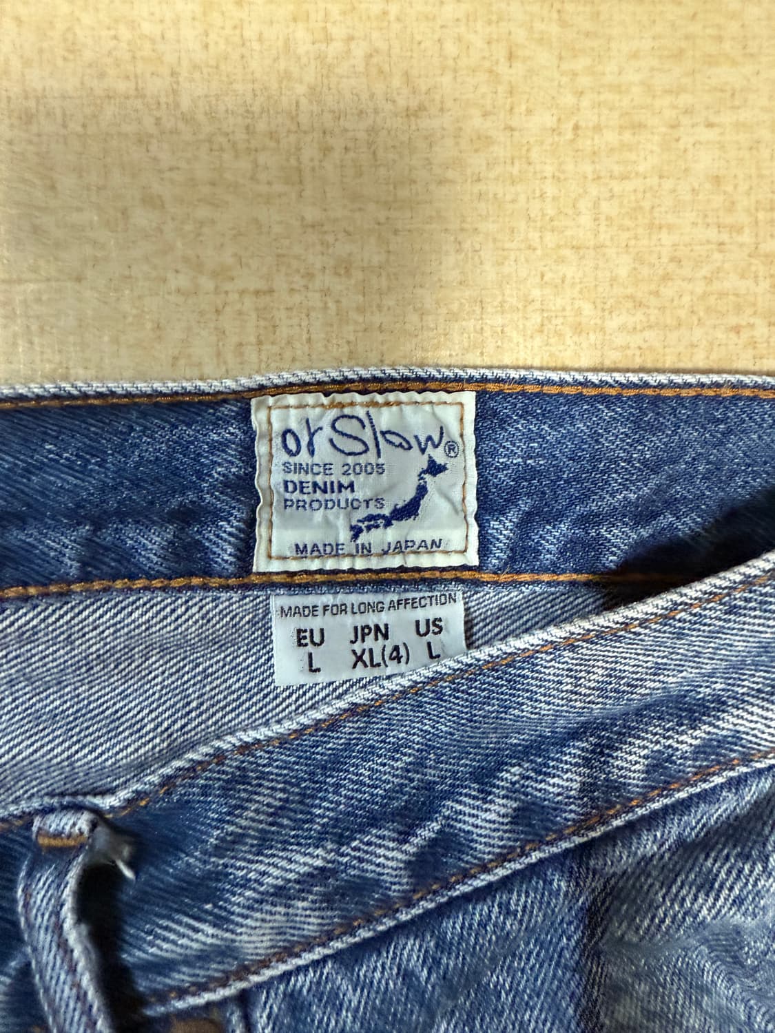 오어슬로우 105 90's Denim Used, 4사이즈 상품이미지3