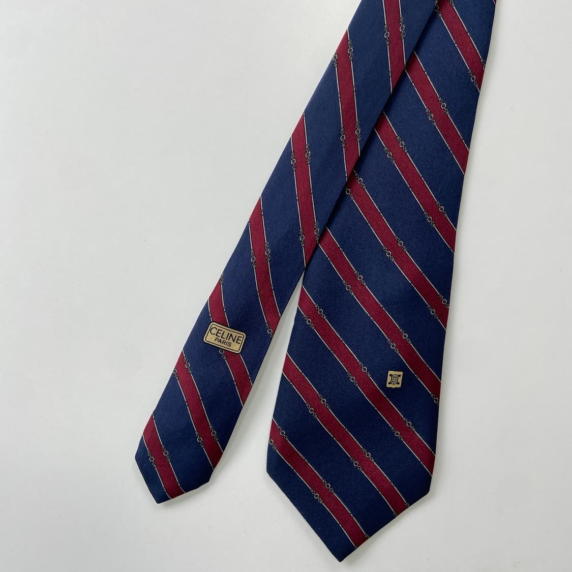 셀린느(celine) 명품 정품 심플로고 넥타이 8.3cm 상품이미지3