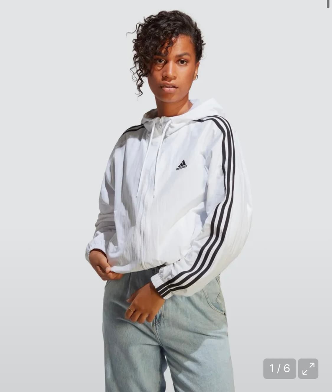 아디다스 3S 우븐 윈드 브레이커 화이트 상품이미지1