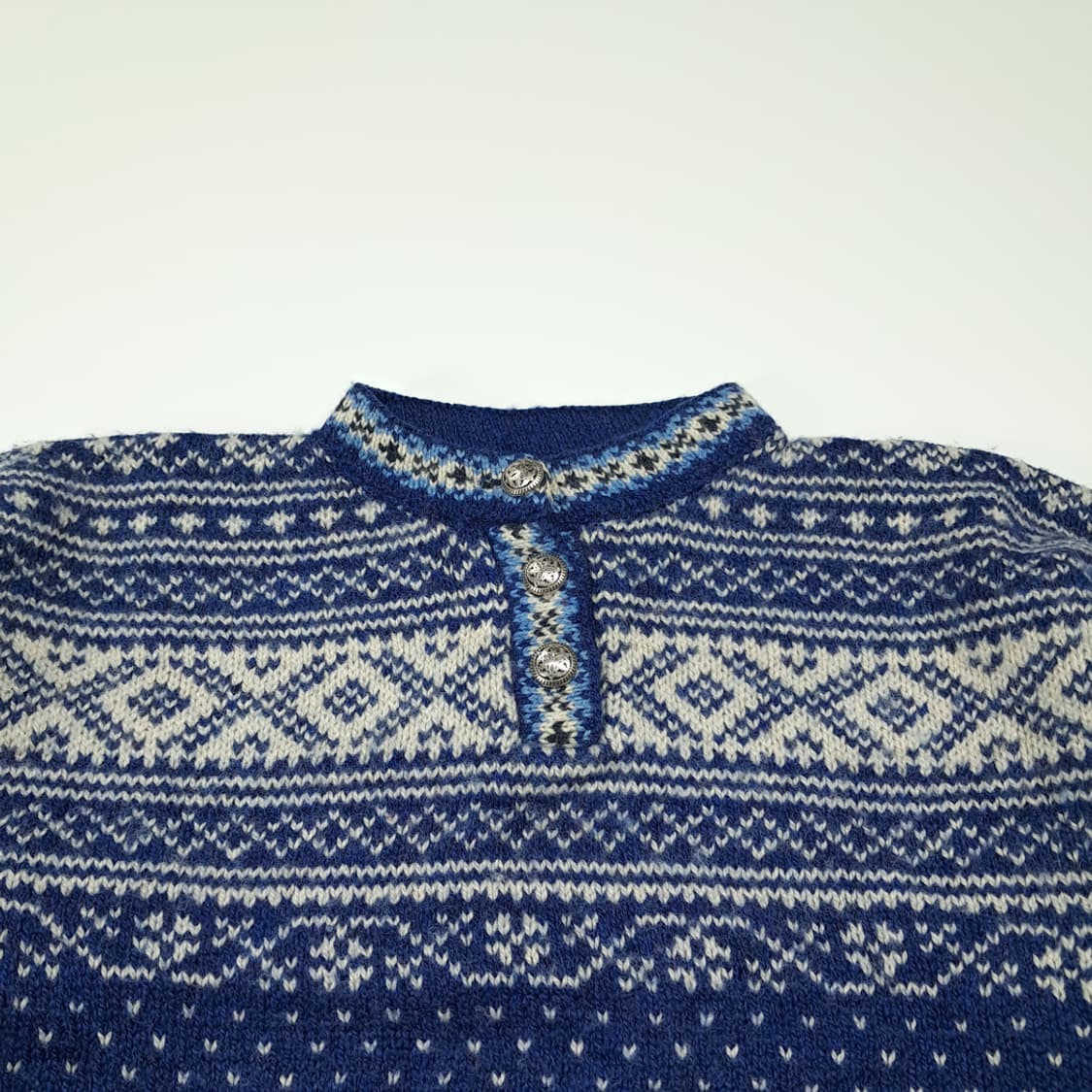 CL072 L 엘엘빈 80s-90s USA 노르딕 페어아일 & 버드아이 상품이미지2