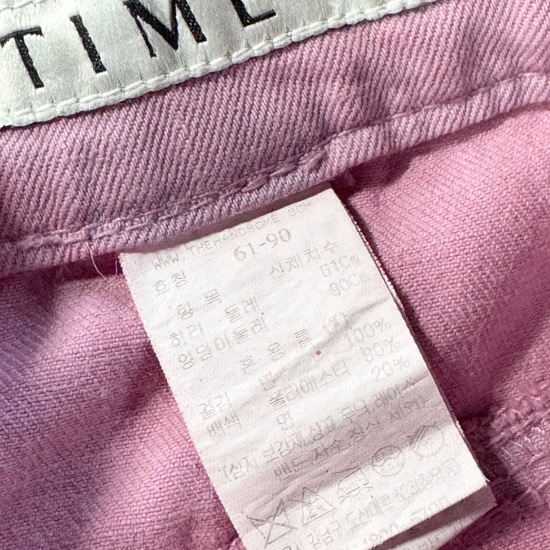 타임 TIME 핀턱 코튼 팬츠 상품이미지3