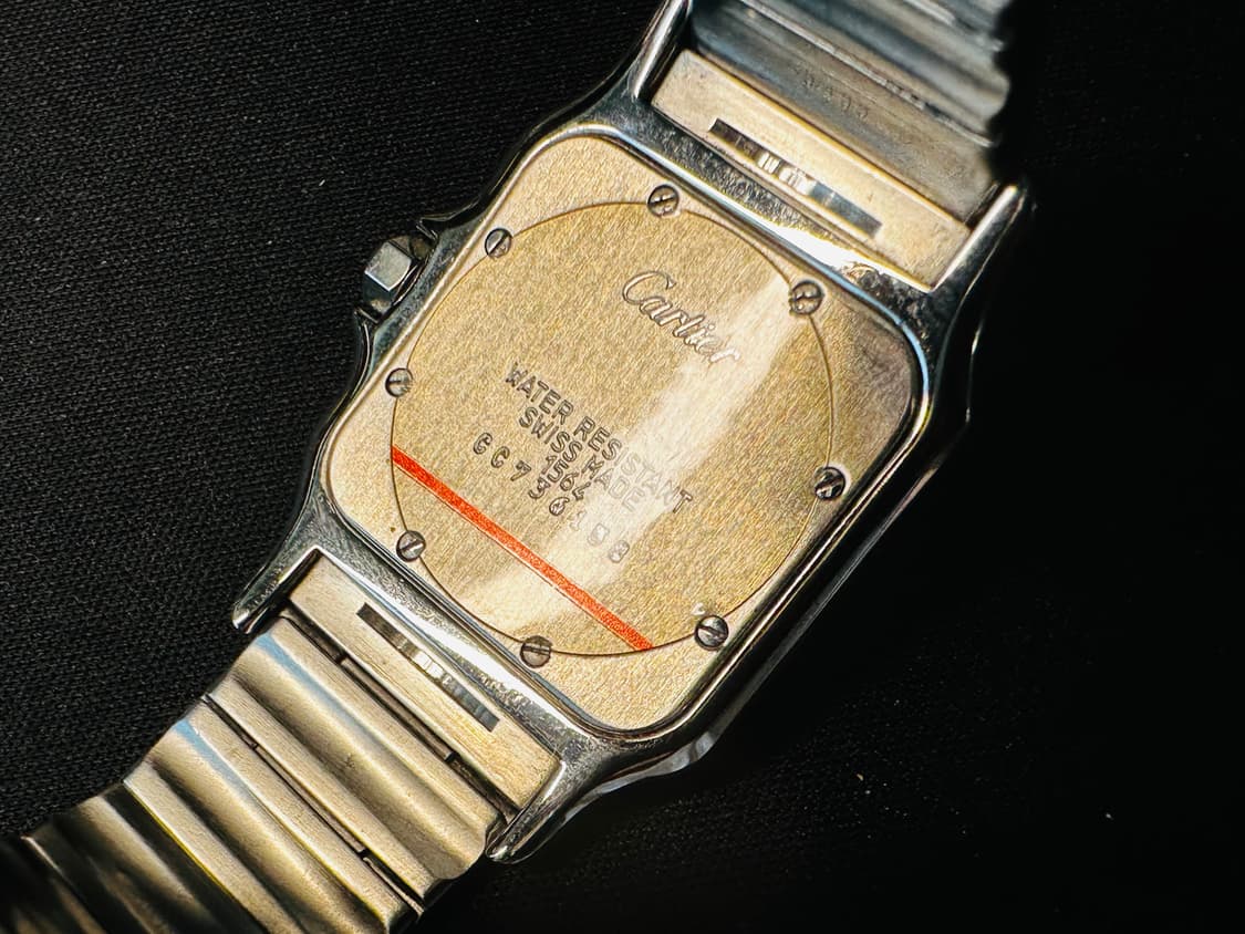 까르띠에 산토스 갈베 블루 다이얼 29mm 쿼츠 시계 판매 상품이미지8