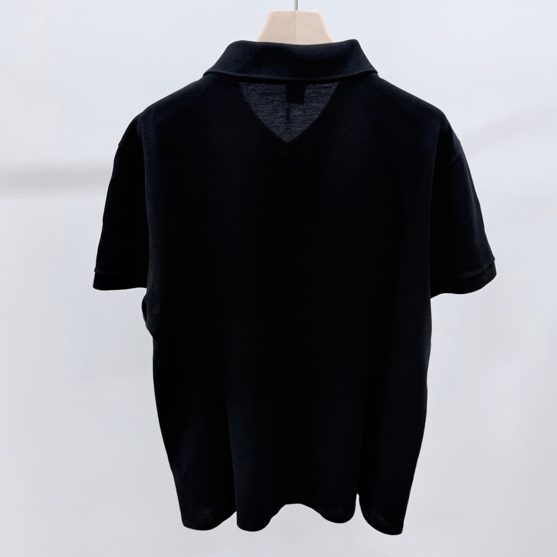 [A+급/3XL] 벨루티 엠브로이더드 반팔 폴로 티셔츠 블랙 상품이미지5