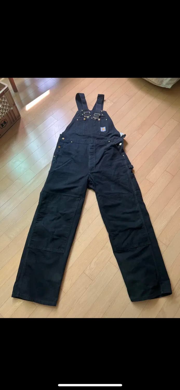 [USA made] 칼하트 OG 더블니 블랙 오버롤 38x32 상품이미지2