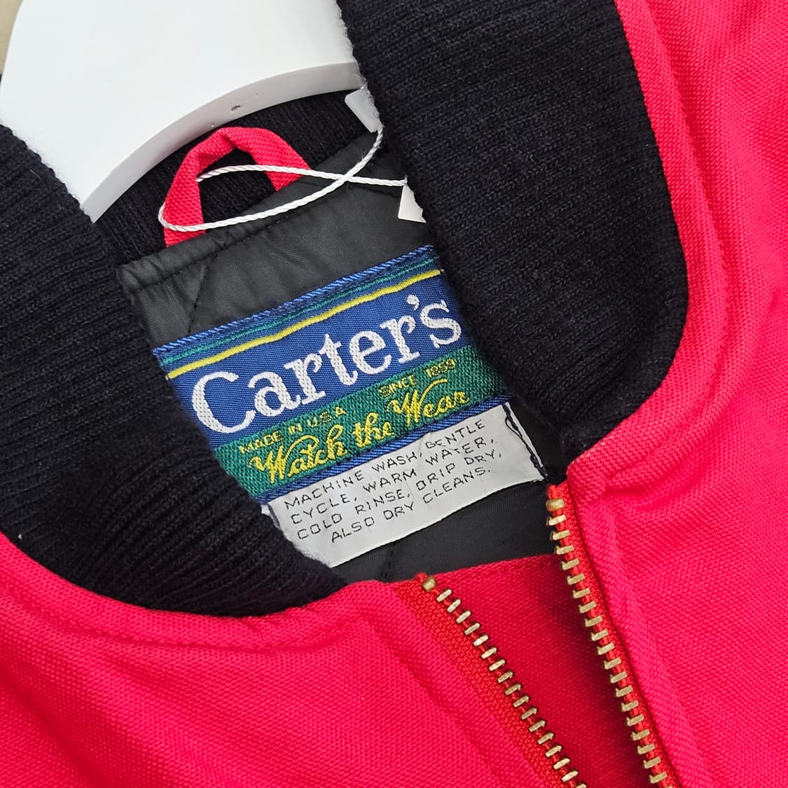90's carter's 카터스 캔바스 워크베스트 워크조끼 M 미국산 상품이미지5