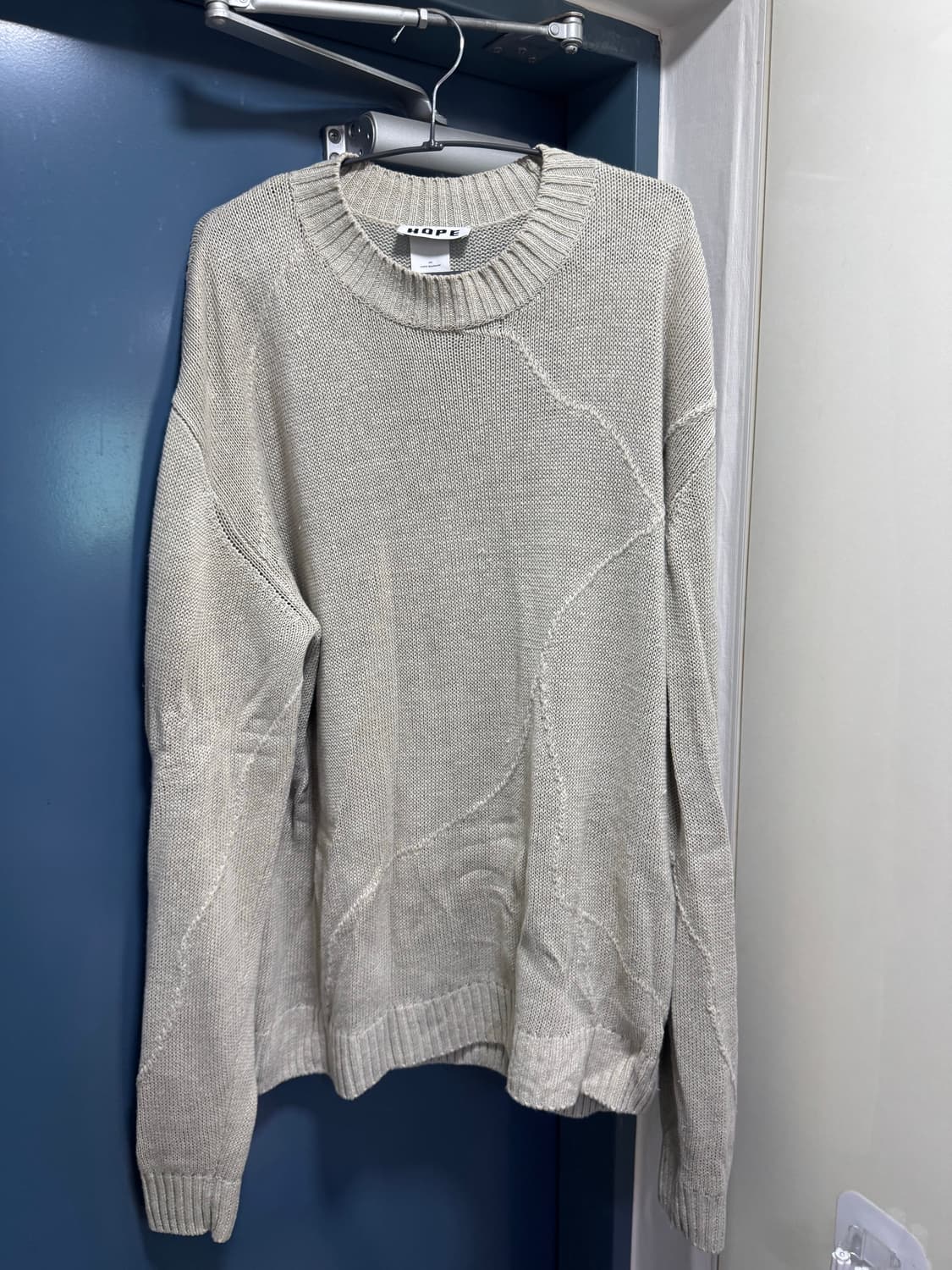 Cracked Sweater - Green Grey L 상품이미지2