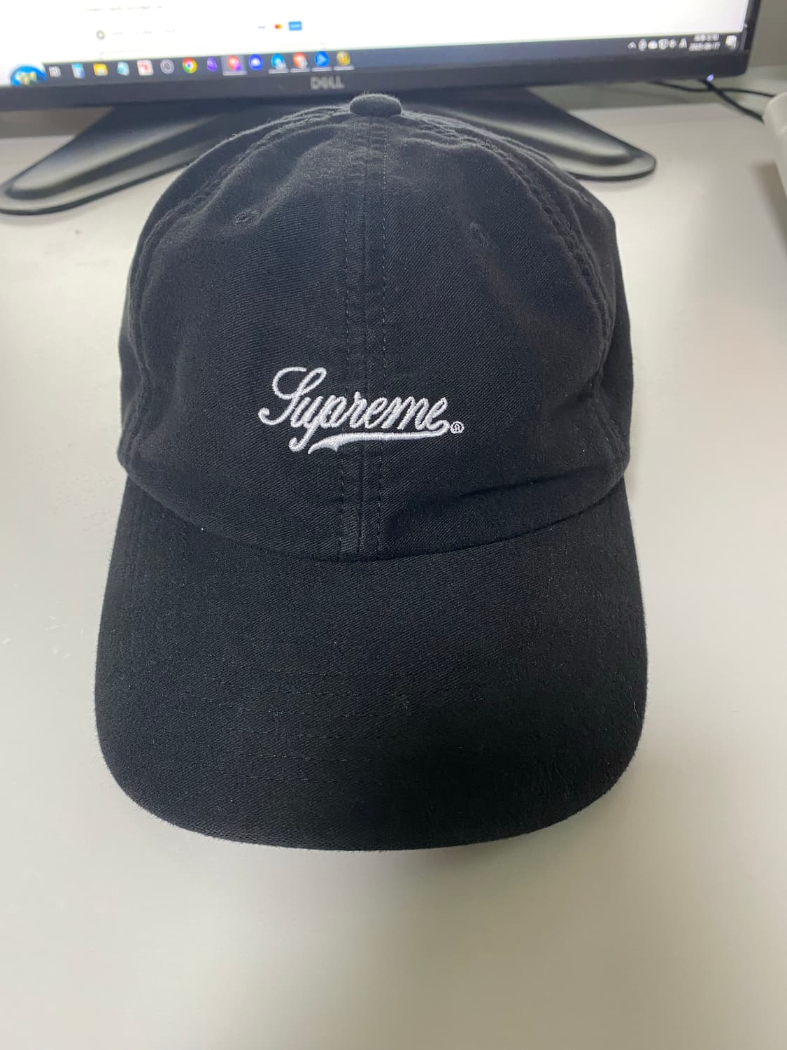 Supreme moleskin script cap 24ss 상품이미지2