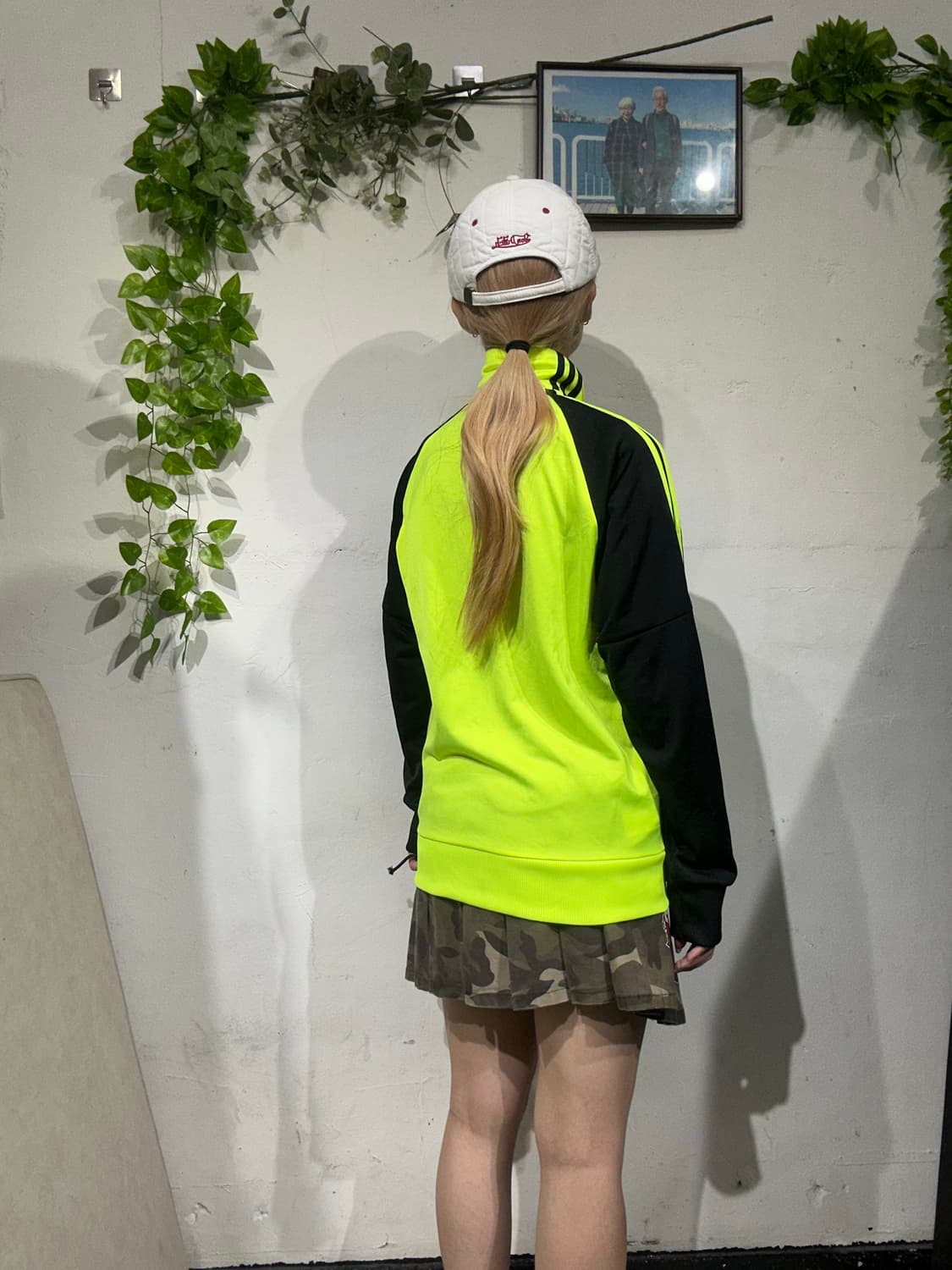 아디다스 올드스쿨 블랙 형광 삼선 트랙탑 져지 S 상품이미지3