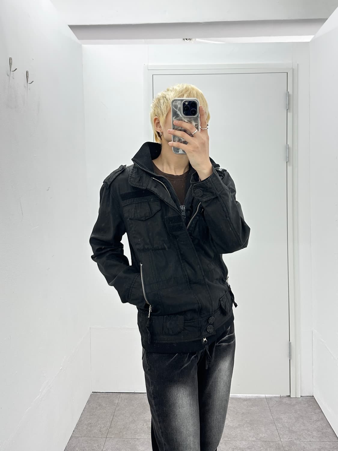 Buckaroo grunge fake layered bomber jack 상품이미지4