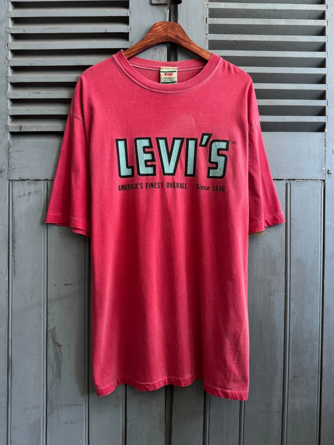 [M]80's 리바이스 Made In USA 가먼트다잉 티셔츠 상품이미지1
