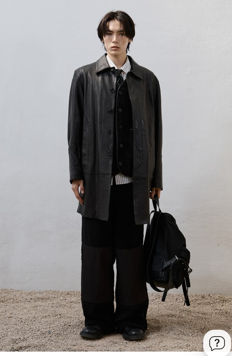 25ss Youth Leather Car Coat (M) 상품이미지1