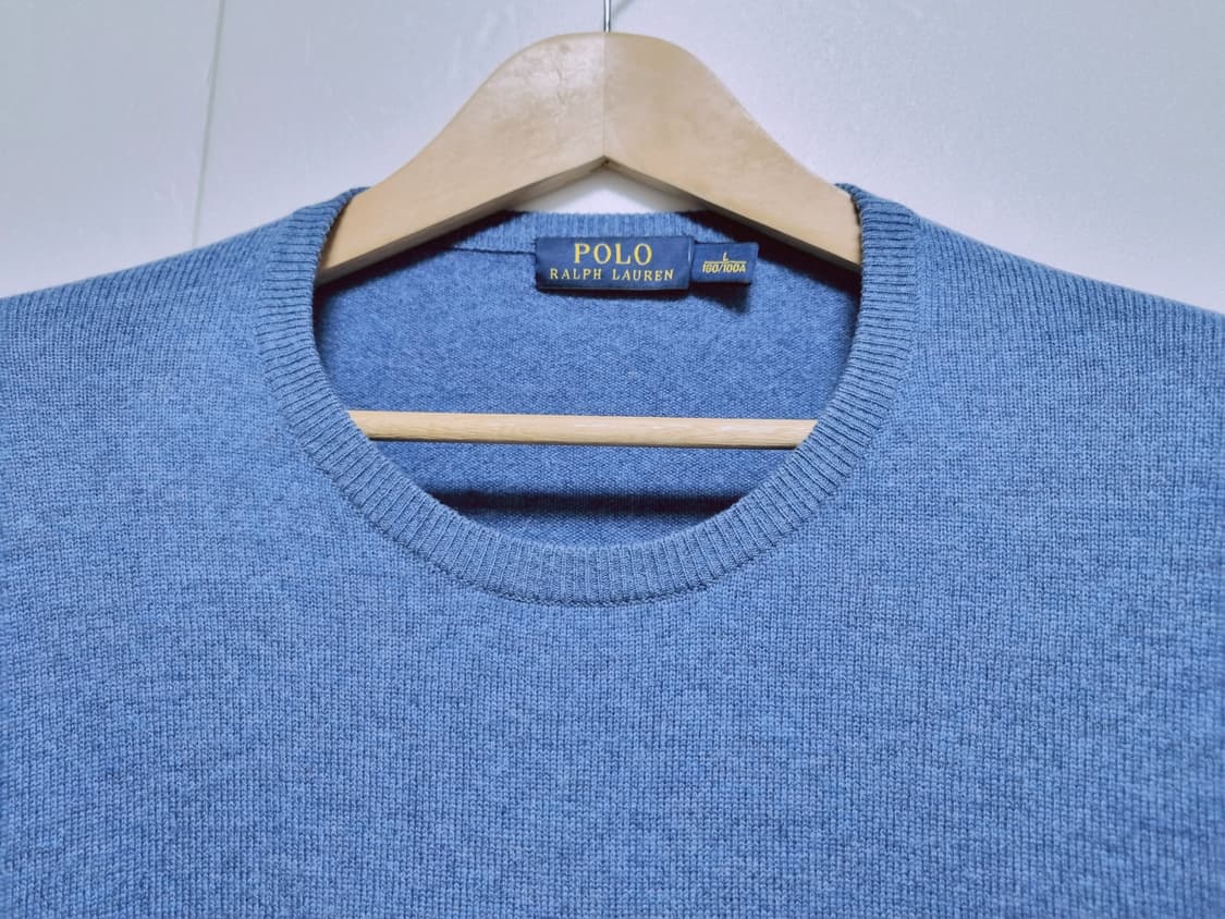 남성 폴로 POLO wool 울 모 100% 긴팔 라운드 니트 스웨터 상품이미지8
