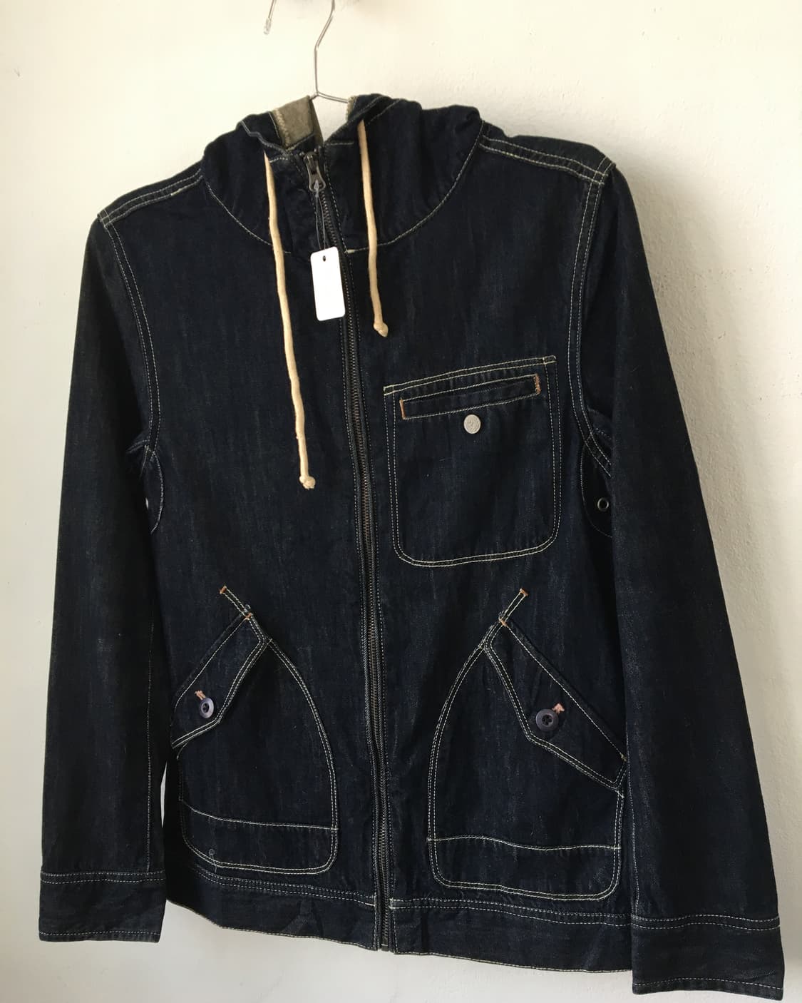 Stitch point hood denim jacket 상품이미지4
