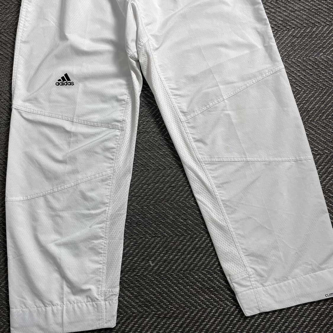 00s 아디다스 올드스쿨 화이트 우븐 트랙 팬츠o 4077 상품이미지2