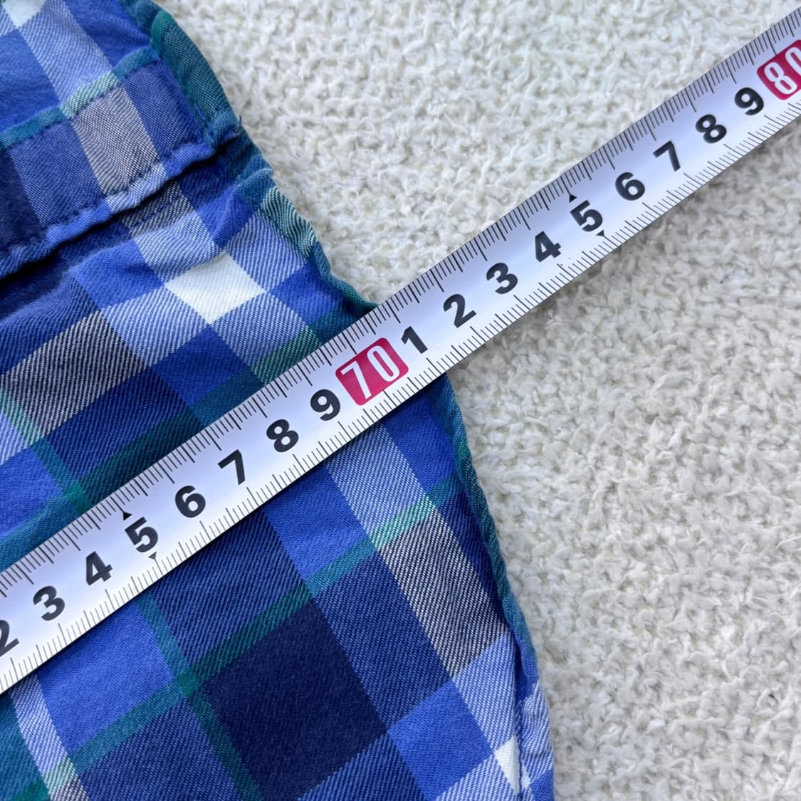 100 폴햄 체크 패턴 긴팔 셔츠 0428E 상품이미지5