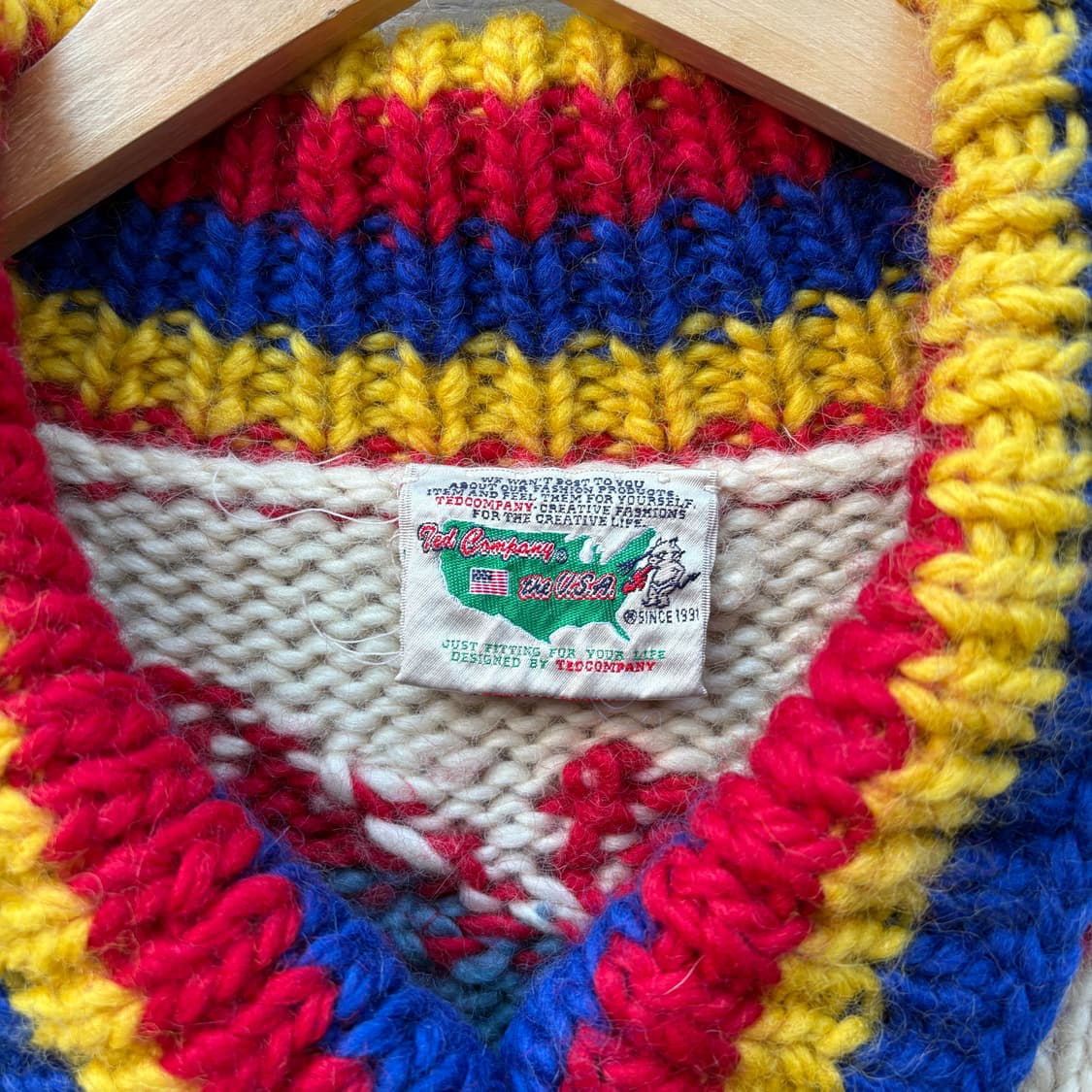 Ted Company 90s 테드컴퍼니 코위찬 니트 집업 상품이미지4