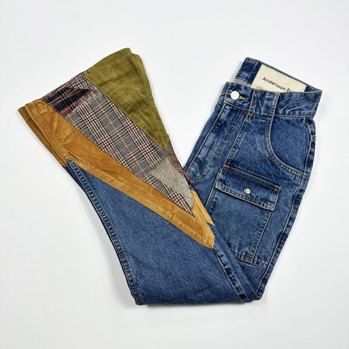 앤더슨벨 로우라이즈 부츠컷 데님 팬츠 (25인치 여성추천) 상품이미지2
