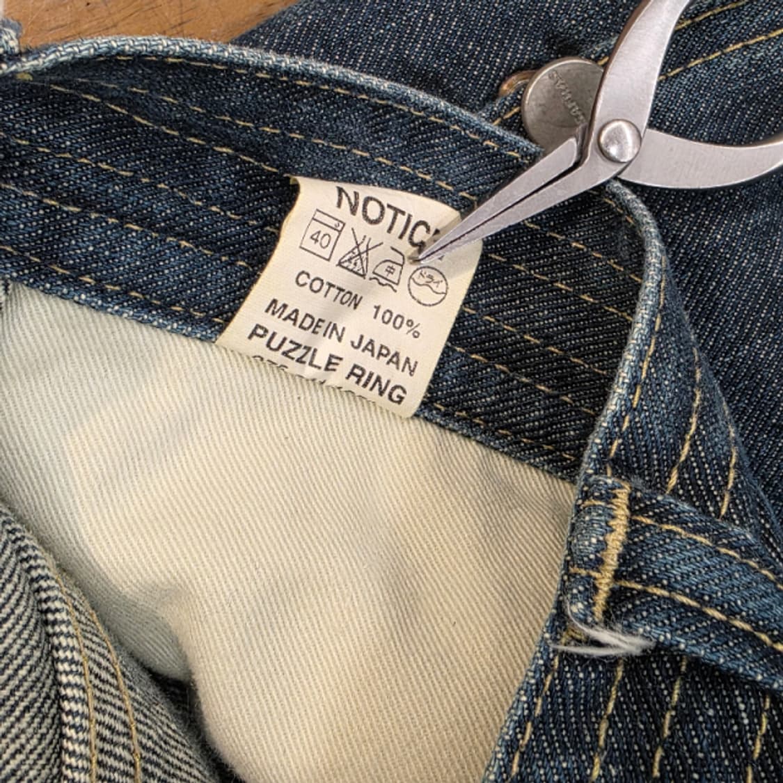 SASSAFRAS Fall Leaf Pants 데님쇼츠(L 상품이미지4