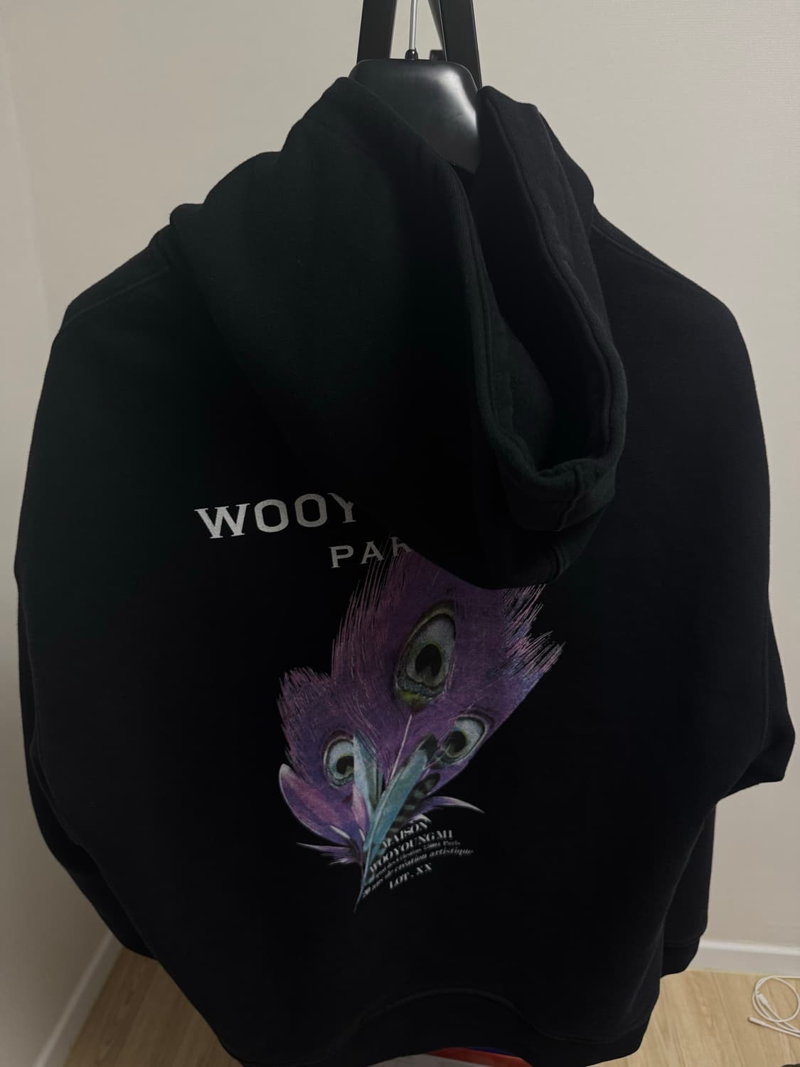 우영미 공작 후드티 52사이즈 상품이미지1